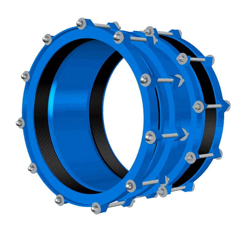 Муфта соединительная AVK SUPER HYDRO, универсальная, из углеродистой стали, серия 8004 PN10 Диапазон 1060-1100 Длина 520