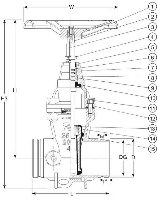 ЗАДВИЖКА AVK КЛИНОВАЯ C ПАТРУБКАМИ ДЛЯ ГРУВЛОК СОЕДИНЕНИЯ с индикатором положения и маховиком, сертификат VdS, DN 50- DN300 PN10 ИЛИ PN16.jpg ЗАДВИЖКА AVK КЛИНОВАЯ C ПАТРУБКАМИ ДЛЯ ГРУВЛОК СОЕДИНЕНИЯ с индикатором положения и маховиком, сертификат VdS, DN 50- DN300 PN10 ИЛИ PN16.jpg